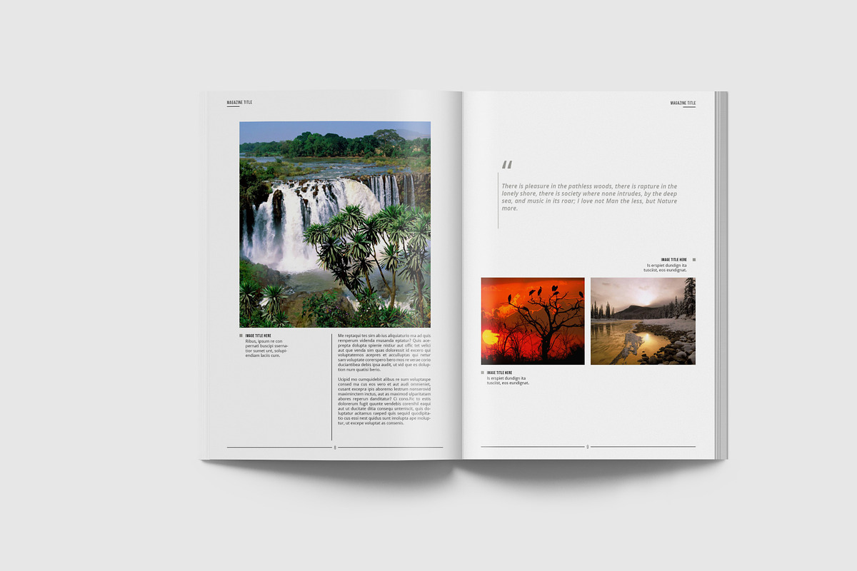 Simple & Clean Magazine Template II, a Magazine Template by Uloel Design (Photo 9 of 12)
