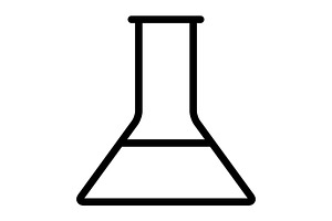 Chemistry icon, an Outline Icon by Sumberpangan