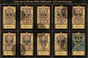 Eternal Bones Tarot colorful, an Illustration by Samiramay (Thumbnail 7 of 9)