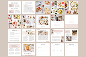 Cookbook Template Square 21x21 CM