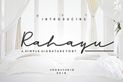 Rahayu Signature Font, a Script Font by Sronstudio (Thumbnail 1 of 10)