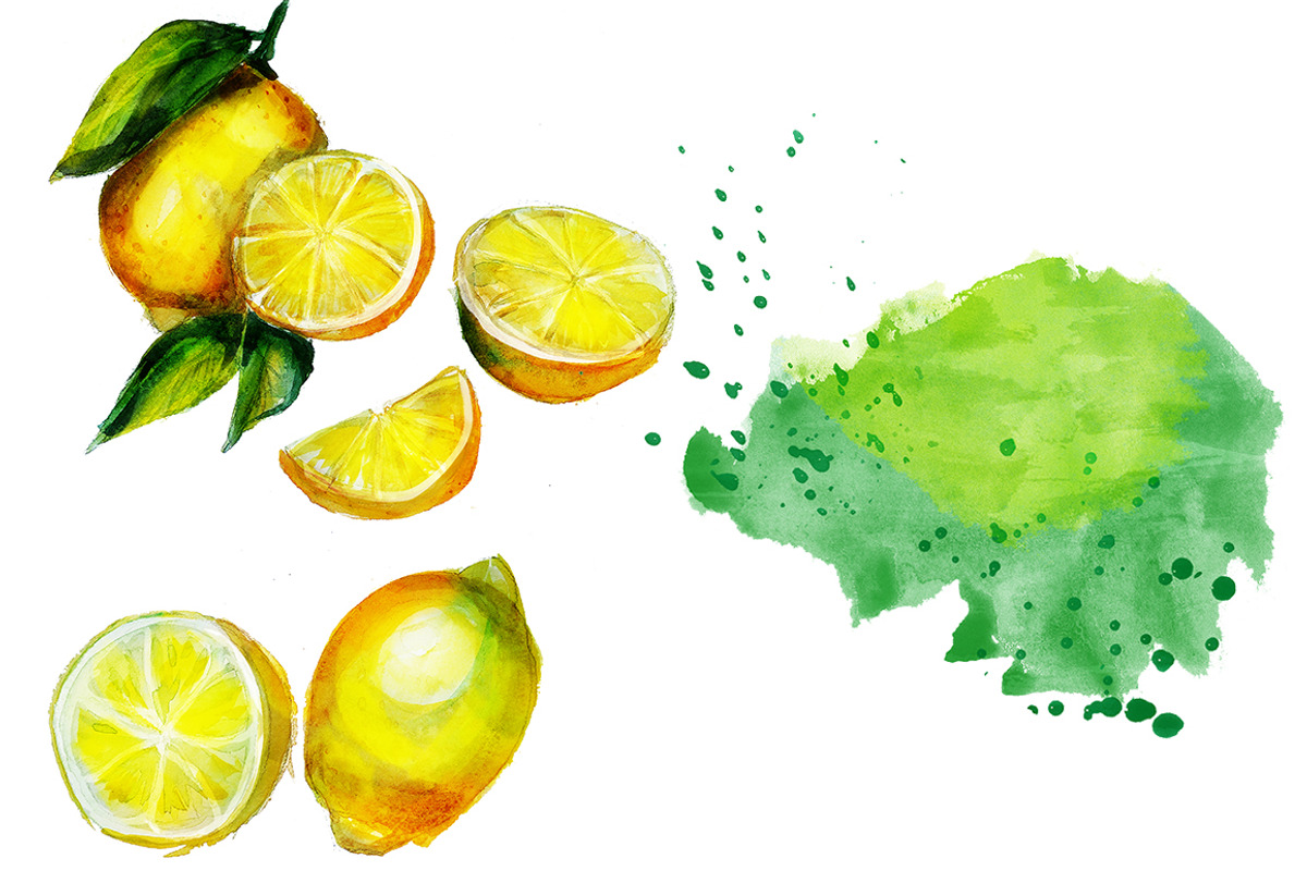 watercolor lemons, a Food Illustration by art_mouse (Photo 5 of 6)