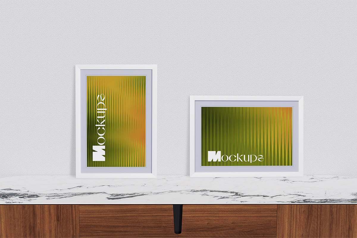 Photo Frame Mockups, a Household Mockup by areadesain (Photo 1 of 3)
