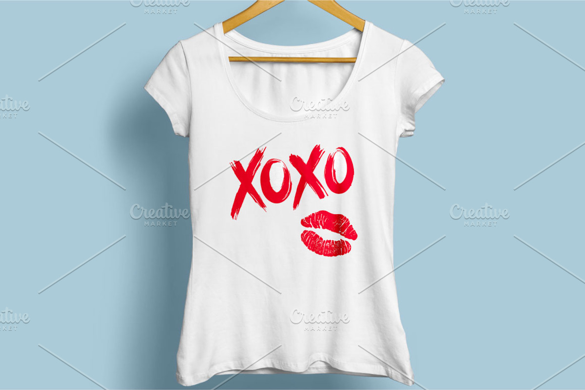 XOXO Valentine's Day set, a Decorative Illustration by DruZhi Art (Photo 4 of 5)