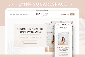 Minimal White Squarespace Template