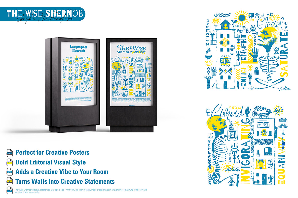 The Wise Shernob - Neo-Primitivism, a Person Illustration by ODO Visual Shop (Photo 5 of 14)