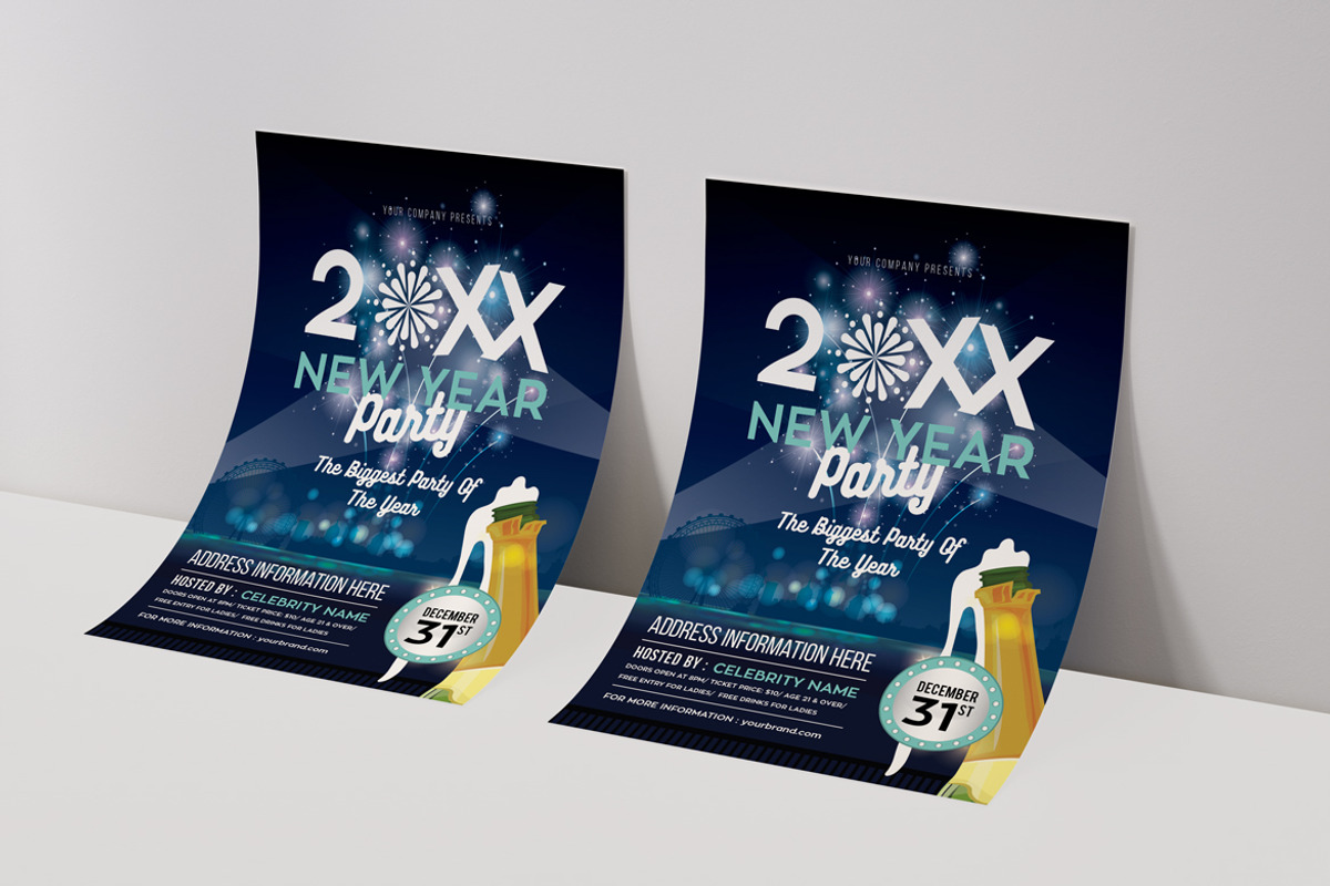 New Years Party Flyer, a Flyer Template by Totem Design Studio (Photo 6 of 7)