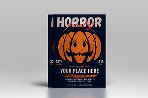 Modern Halloween Horror Party Flyer