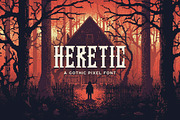 Heretic - Pixel Font, a Font by Tugcu Design Co. (Thumbnail 1 of 3)