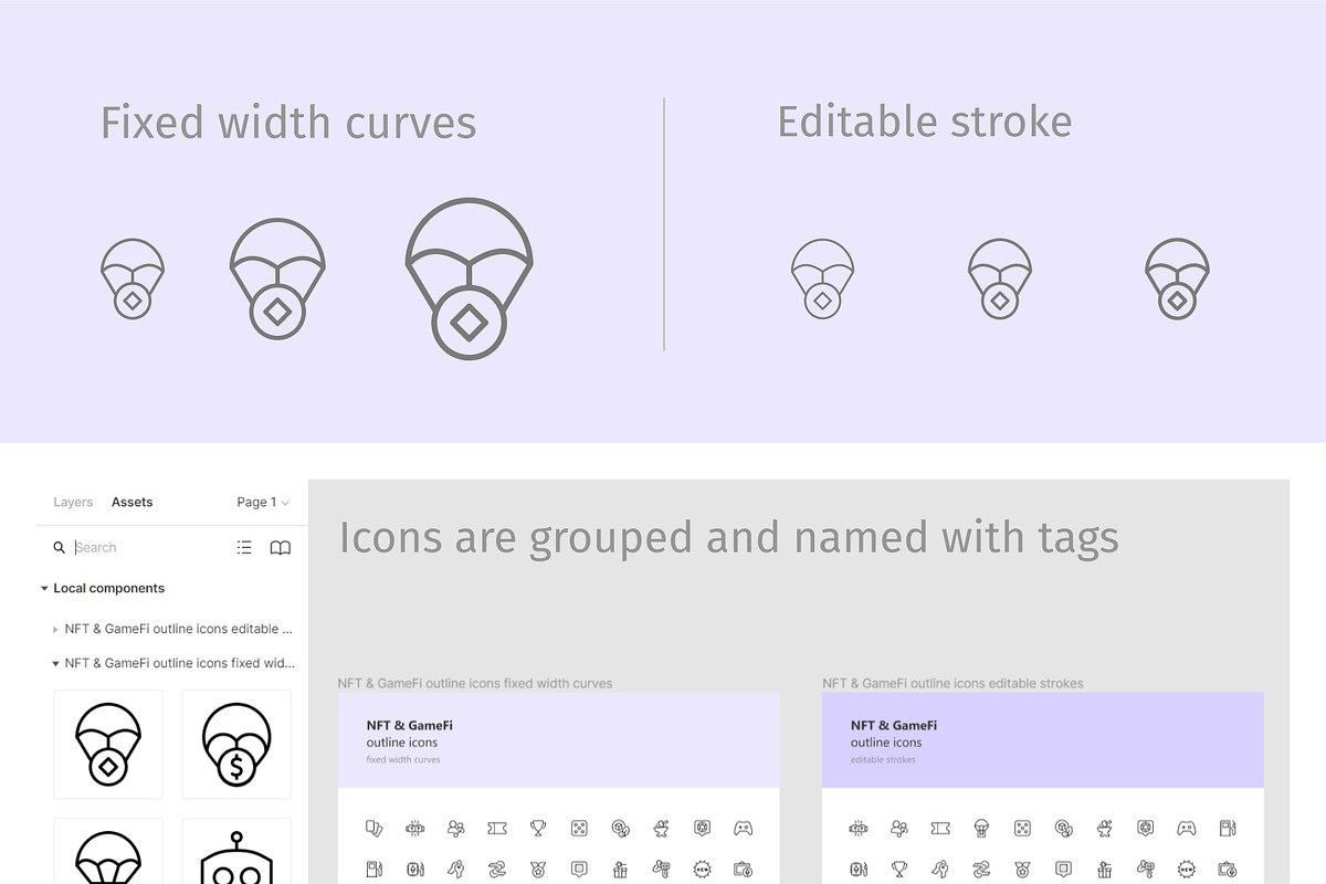 NFT & GameFi outline icons, an Outline Icon by LAFS (Photo 2 of 3)