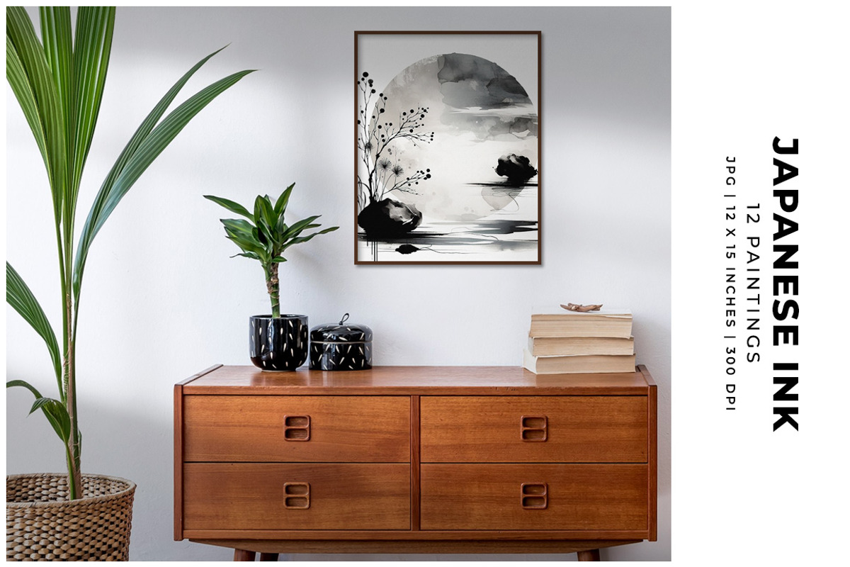 Japanese Ink, a Decorative Illustration by Digital Art Creations (Photo 5 of 8)