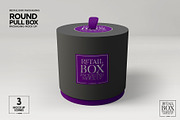 Round Pull Box Packaging Mockup, a Packaging Mockup by INCDesign (Thumbnail 5 of 8)