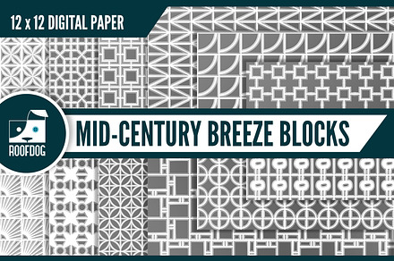 Mid-century breeze block pattern