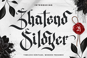 Zhatend Sildyer - Blackletter Font
