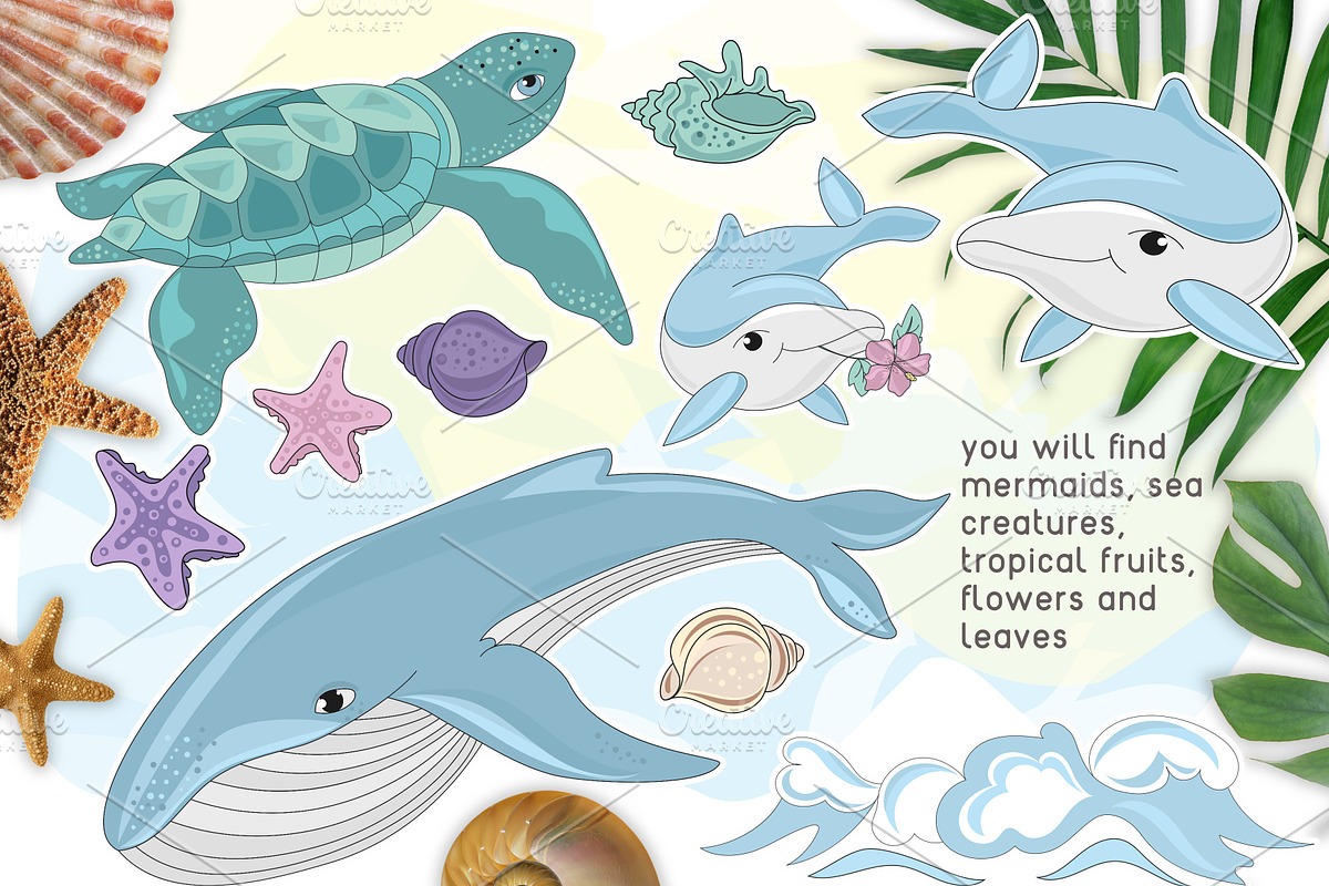 MERMAID VACATION, a Decorative Illustration by FARAWAYKINGDOM (Photo 5 of 11)