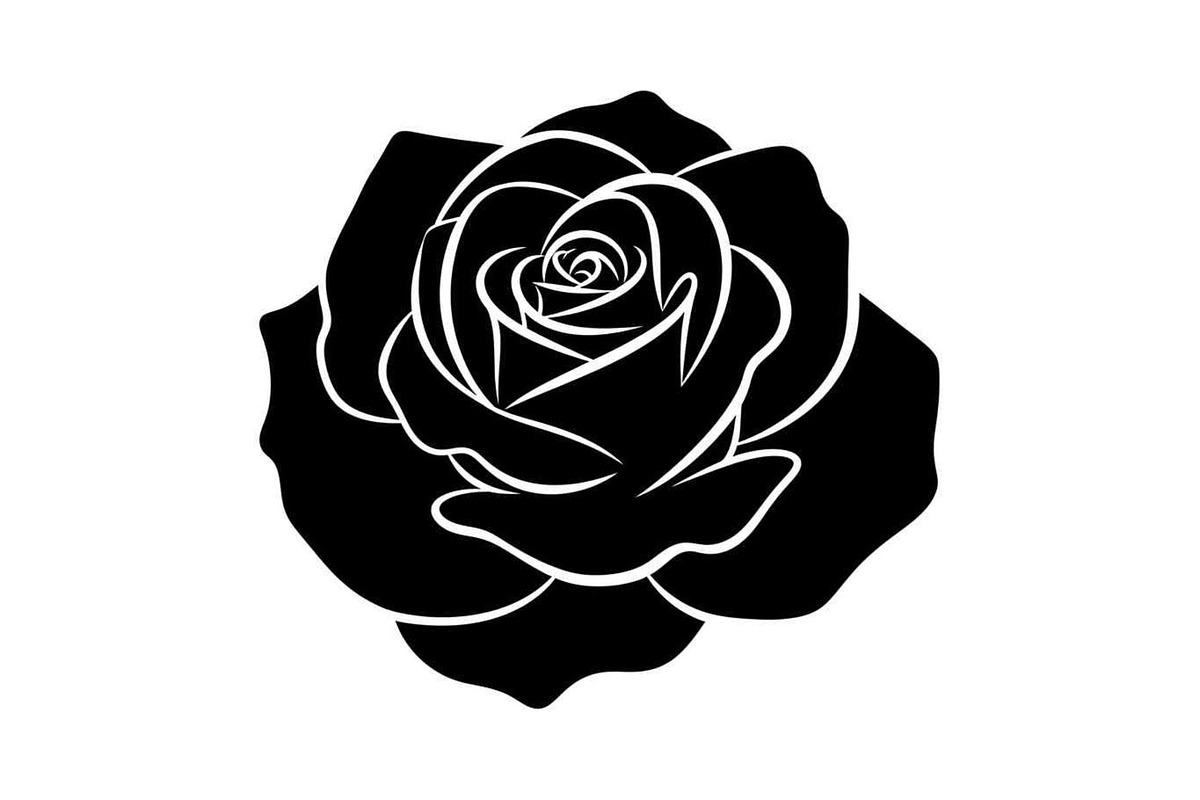 50 Black Rose Silhouette Vector Bund, an Illustration by Gaye Art (Photo 29 of 51)