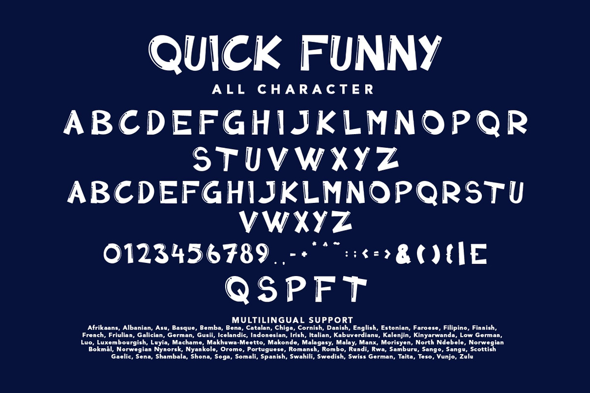 Quick Funny, a Handwritten Font by HATFSTUDIO (Photo 7 of 8)