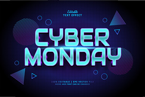 Text Effect Cyber Monday, a Layer Style Add-On by Navy Graphic