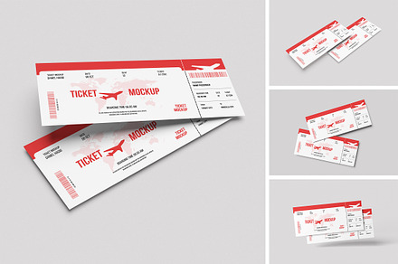 Ticket Mockup, a Product Mockup by HanaSaka_Studio