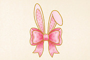 Glitter Easter Bunny Coquette PNG, an Illustration by DreamPrint404 (Thumbnail 1 of 6)