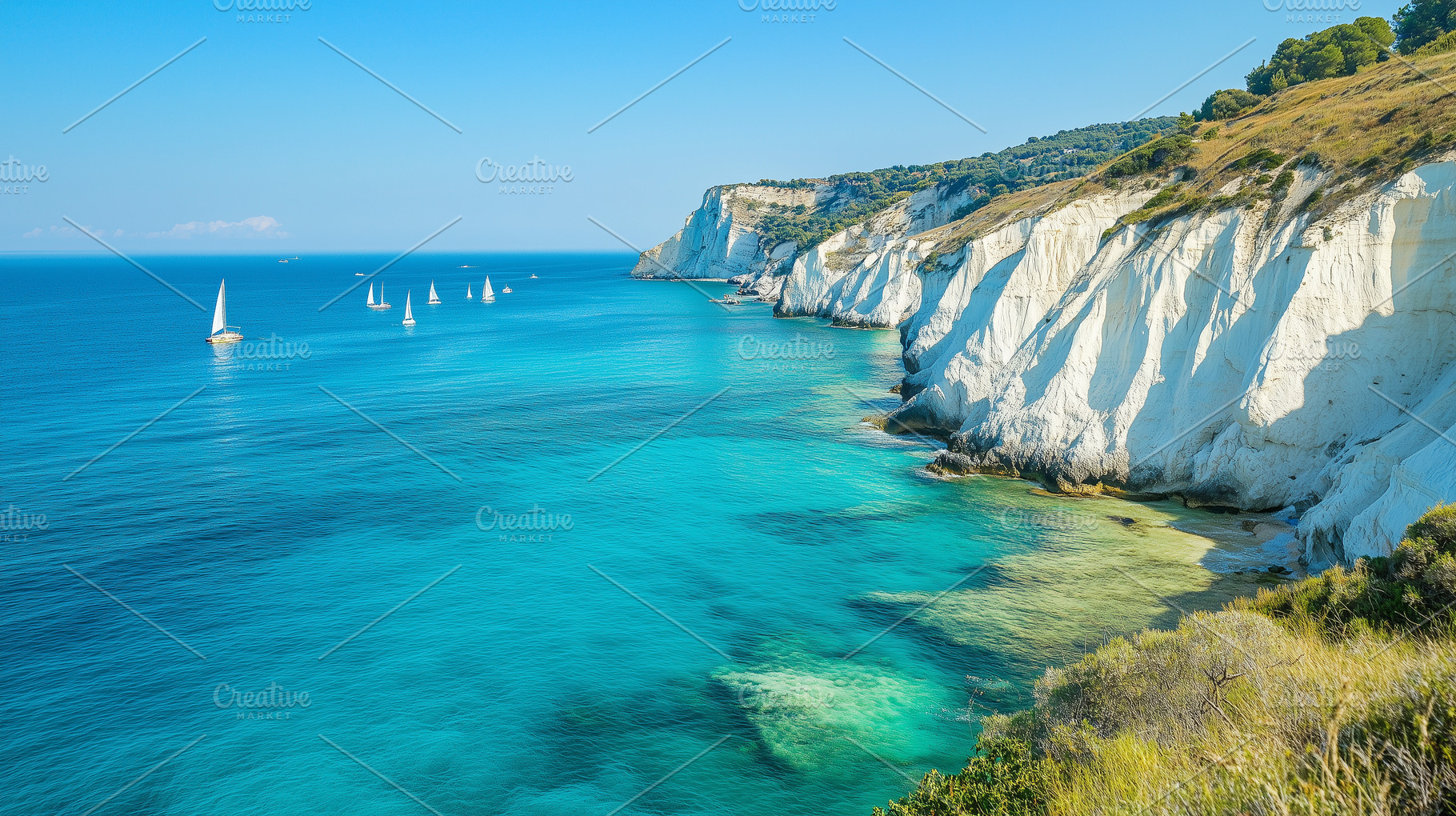 Stunning Mediterranean coastline, a Nature Photo by MistyDay