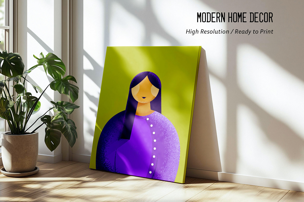 8 Textured ASIAN Women Illustrations, a Person Illustration by artdeone (Photo 5 of 6)