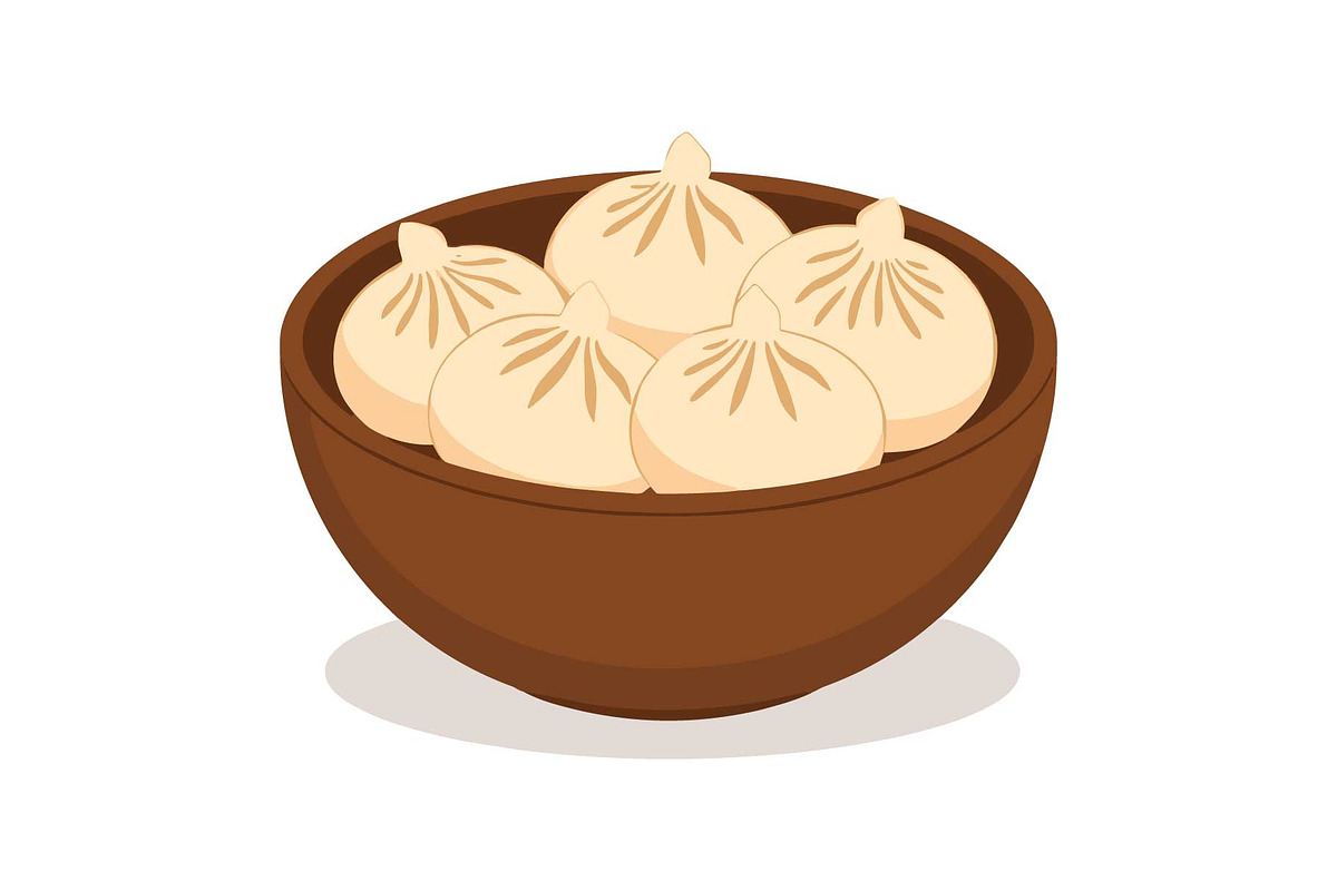 Steamed Dumpling Bowl Clipart, an Object Graphic by Gfx_Store (Photo 10 of 13)