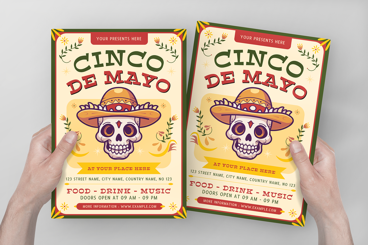 Yellow Green Cinco De Mayo Flyer, a Flyer Template by Annora Studio (Photo 5 of 5)