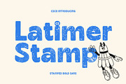 CS Latimer Stamp, a Sans Serif Font by Craft Supply Co. (Thumbnail 1 of 8)