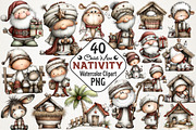 Christmas Nativity Clipart, an Illustration by RobertsArt (Thumbnail 1 of 7)