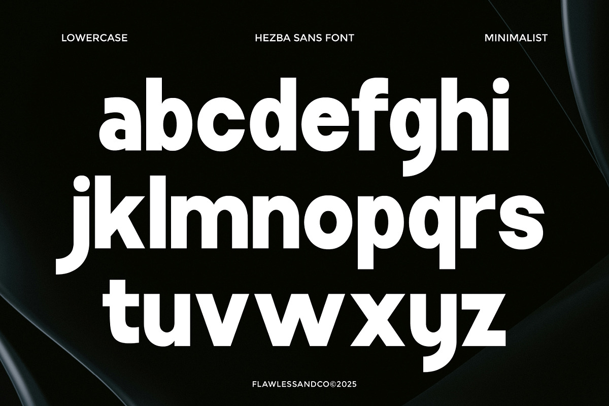 Hezba - Modern Sans Serif Font, a Sans Serif Font by Flawless And Co (Photo 8 of 10)