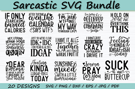 Sarcastic SVG Bundle