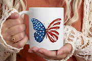 Brushstroke Patriotic Butterfly Png, an Illustration by designcity5 (Thumbnail 7 of 9)