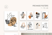 COZY AUTUMN modern posters set, a Seasonal Illustration by Yuliia Lashevska (Thumbnail 3 of 11)