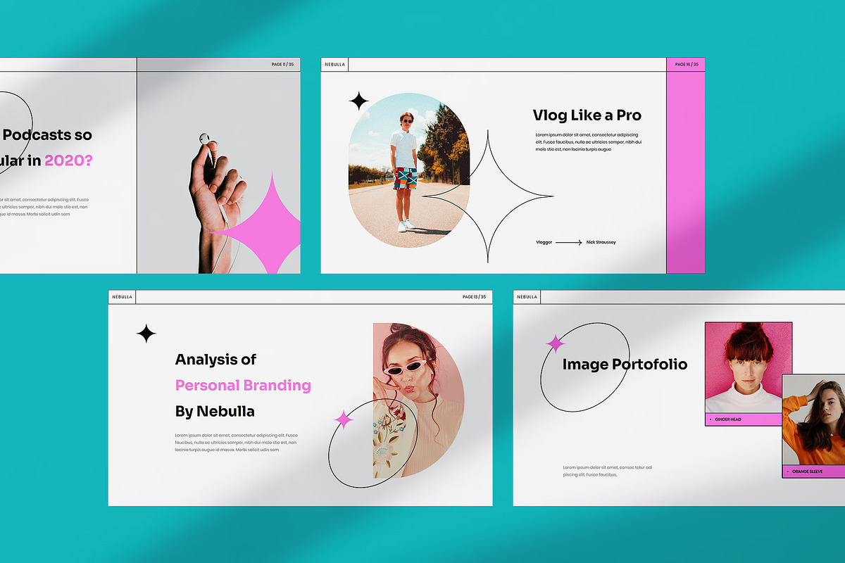 Nebulla InDesign, a Presentation Template by Visuel Colonie® (Photo 4 of 8)