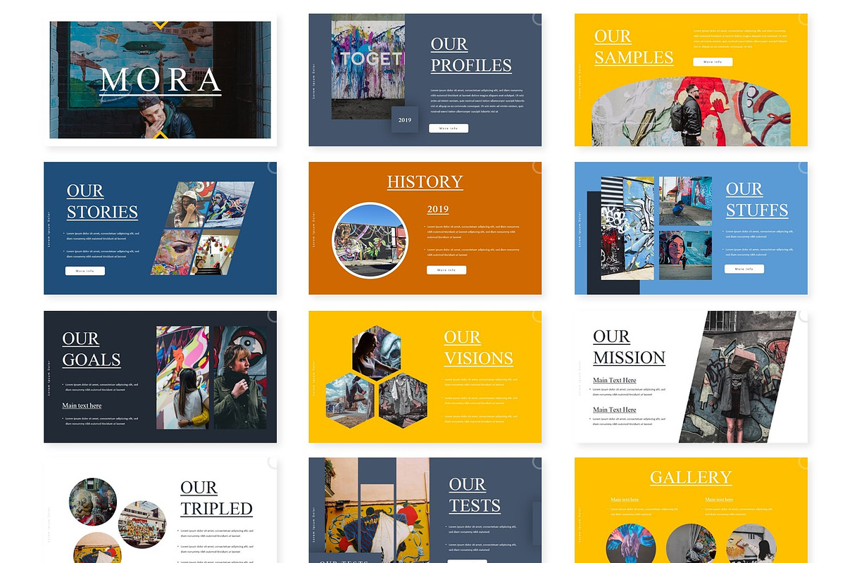 Mora - Google Slides Template, a Presentation Template by AQR Studio