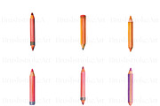 Color Pencil Clipart, Colored Pencil, an Education Illustration by BrushstrokeArtGB (Thumbnail 4 of 9)