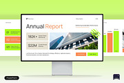 Corporate Annual Report Presentation, a Presentation Template by Claymoon Lab (Thumbnail 1 of 7)