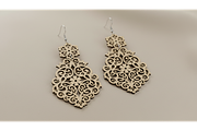 Floral Drop Earring SVGs, a Graphic by musafir_fashion (Thumbnail 3 of 11)