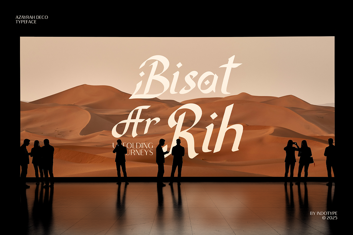 Azayrah Deco - Arabic Style Art Deco, a Font by Indotype Foundry (Photo 6 of 10)