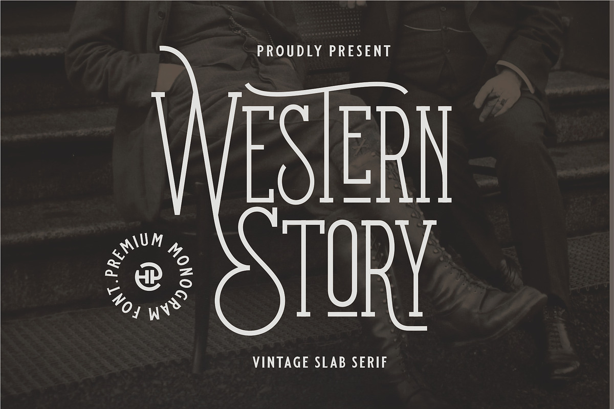 WESTERN STORY - Vintage Slab Serif, a Slab Serif Font by Havinkpen (Photo 1 of 7)