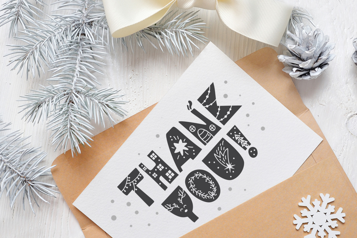 Christmas Nordic Font, a Sans Serif Font by Happy Letters (Photo 10 of 10)