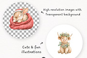Vintage Christmas Atelier Clipart, an Animal Illustration by PaintPixelCo (Thumbnail 9 of 16)