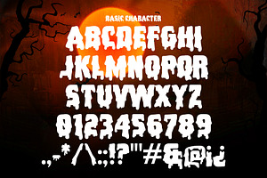 Scarow - Blood Dripping Font