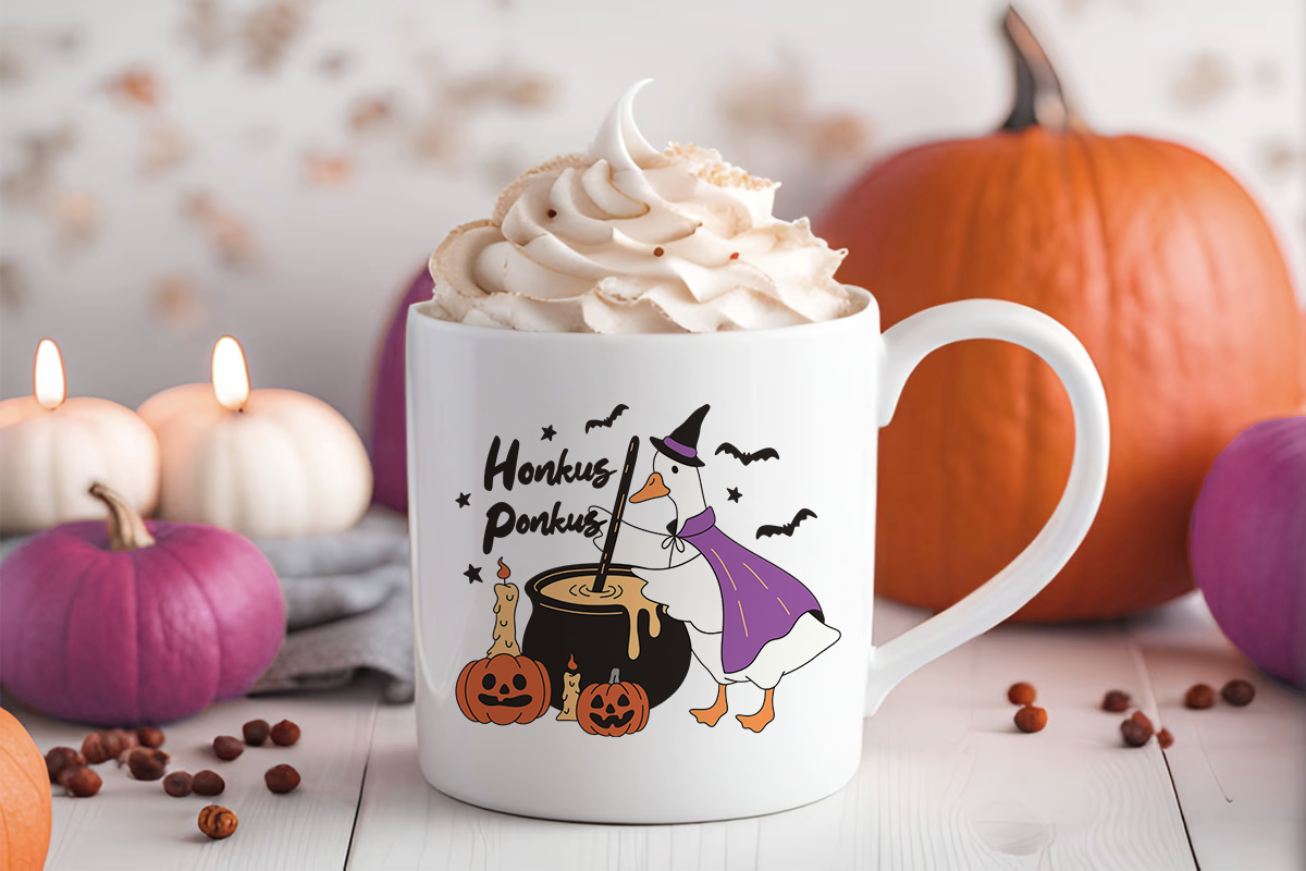 Retro Halloween Goose PNG Clipart, a Seasonal Illustration by LemonDesign (Photo 4 of 5)