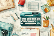 Master Planner Framework Scrapbook, a Background Graphic by Printable Treasure (Thumbnail 8 of 8)