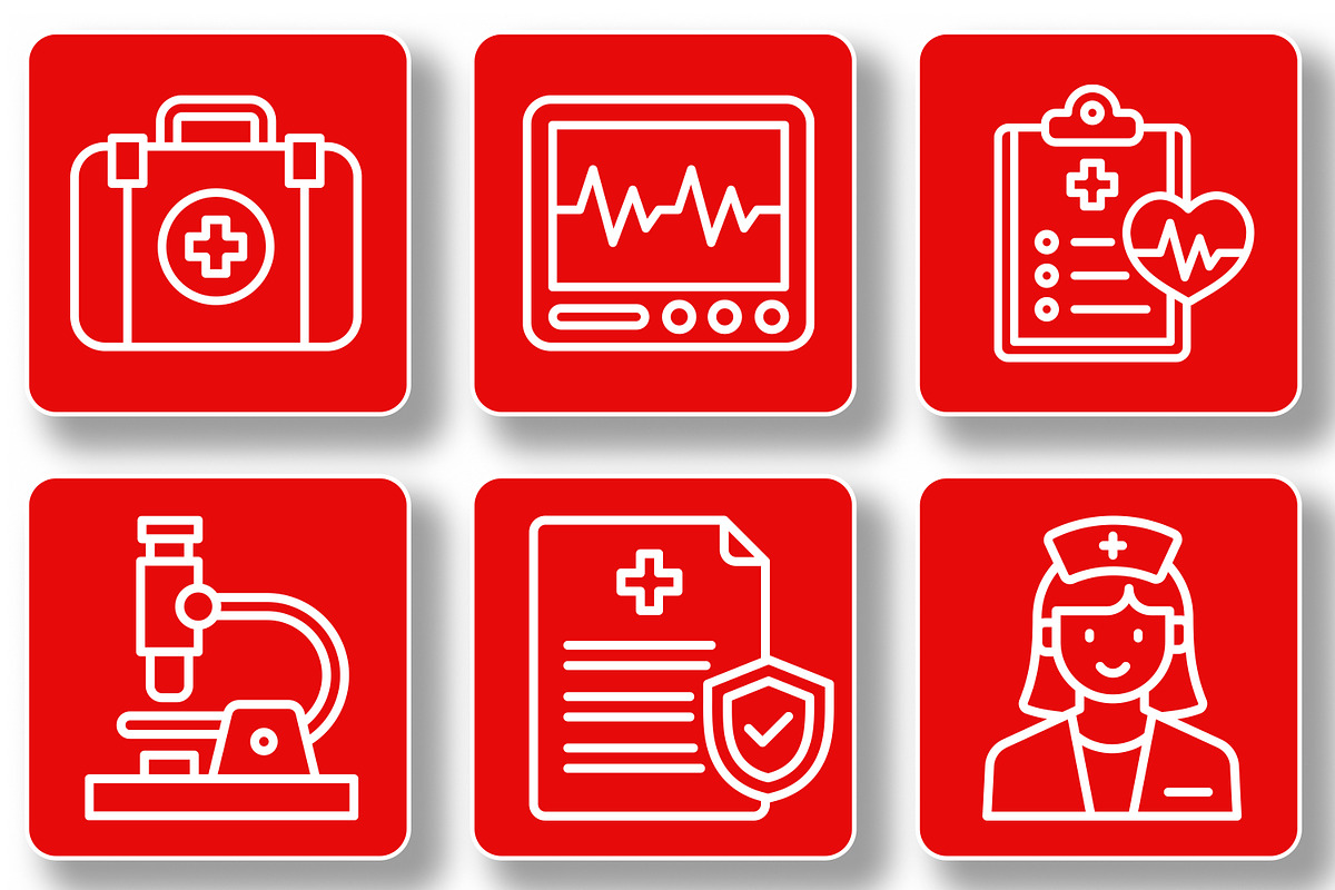 Healthcare Icons, an Outline Icon by Tekuni (Photo 3 of 8)
