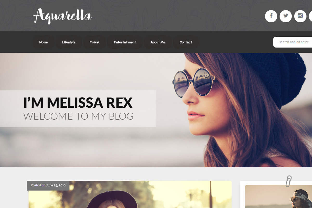 Aquarella - Elegant Wordpress Theme, a WordPress Template by ThemeBear (Photo 7 of 9)