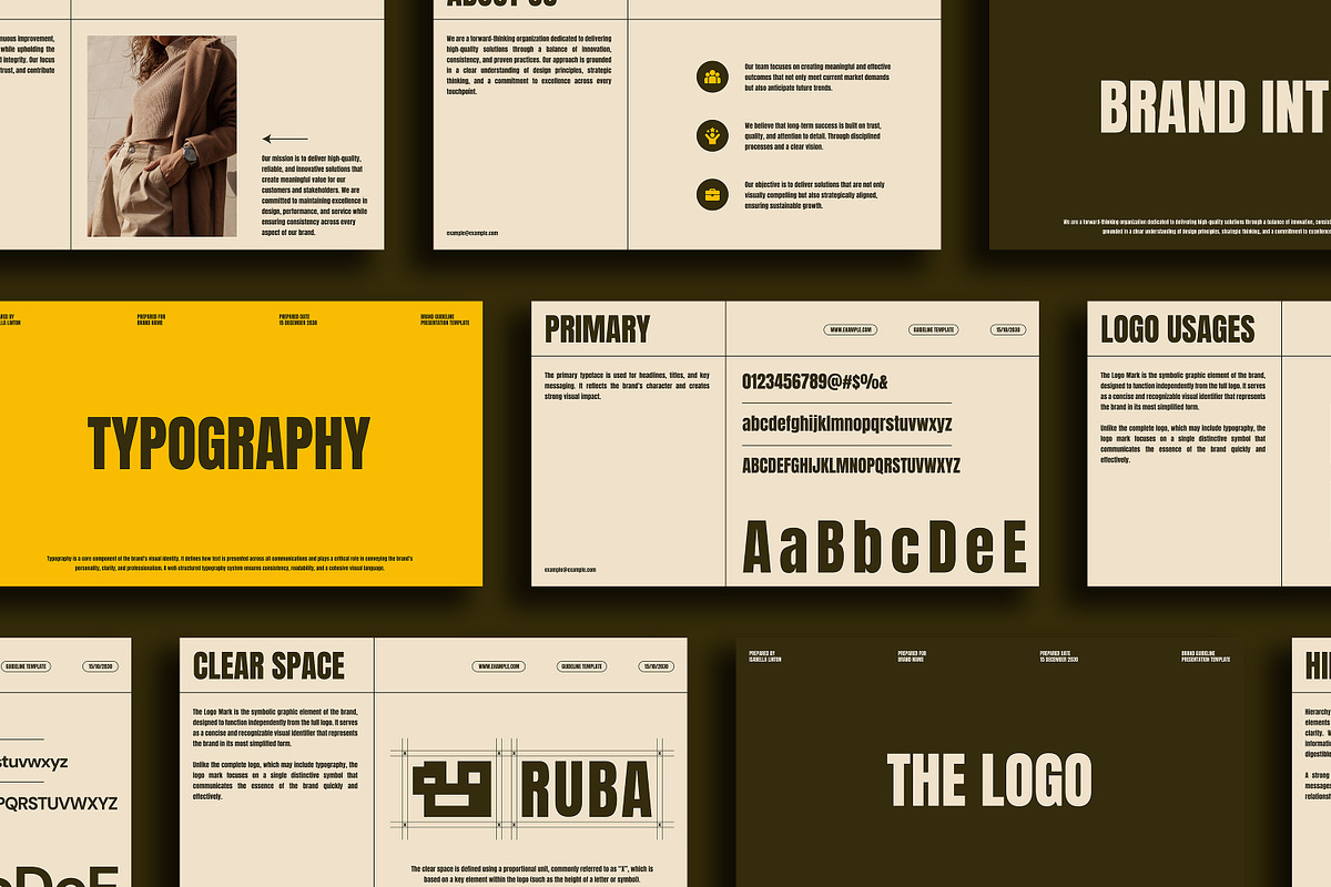 Ruba| Brand Guidelines Figma & Canva, a Presentation Template by Artisan Vibes (Photo 3 of 11)