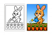 Bunny Basket Coloring Book For Kids, an Animal Illustration by Design Station (Thumbnail 5 of 8)